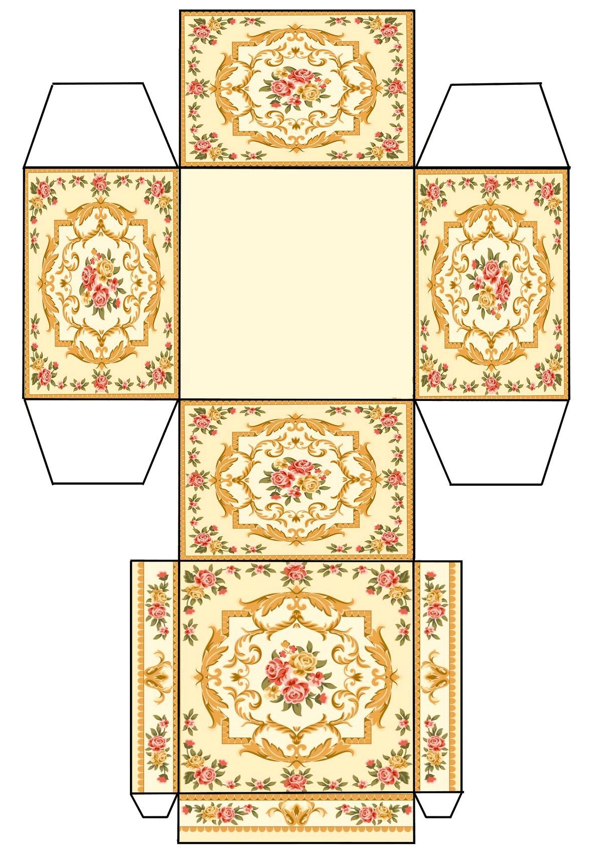 60 Paper Box Template Printable 50