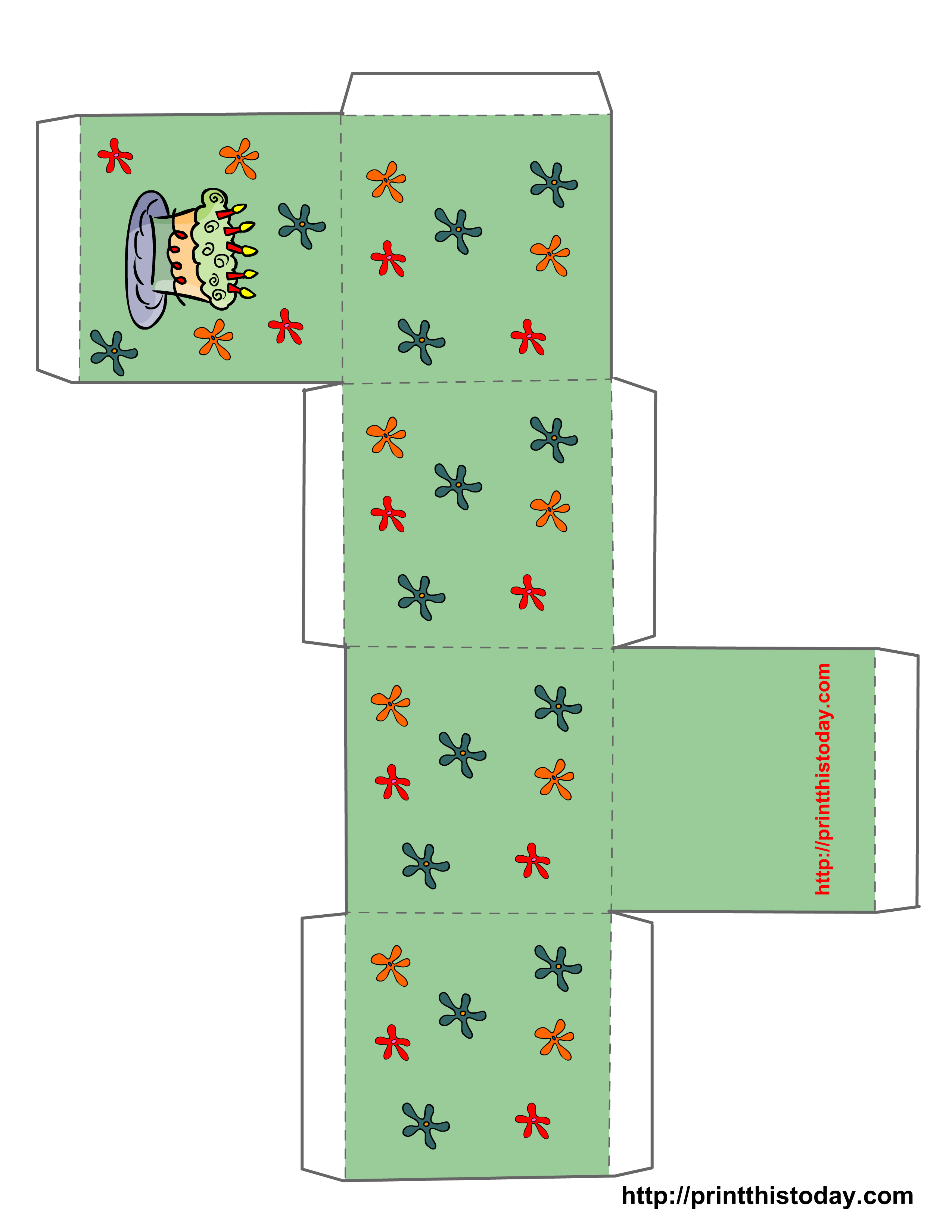 60 Paper Box Template Printable 54