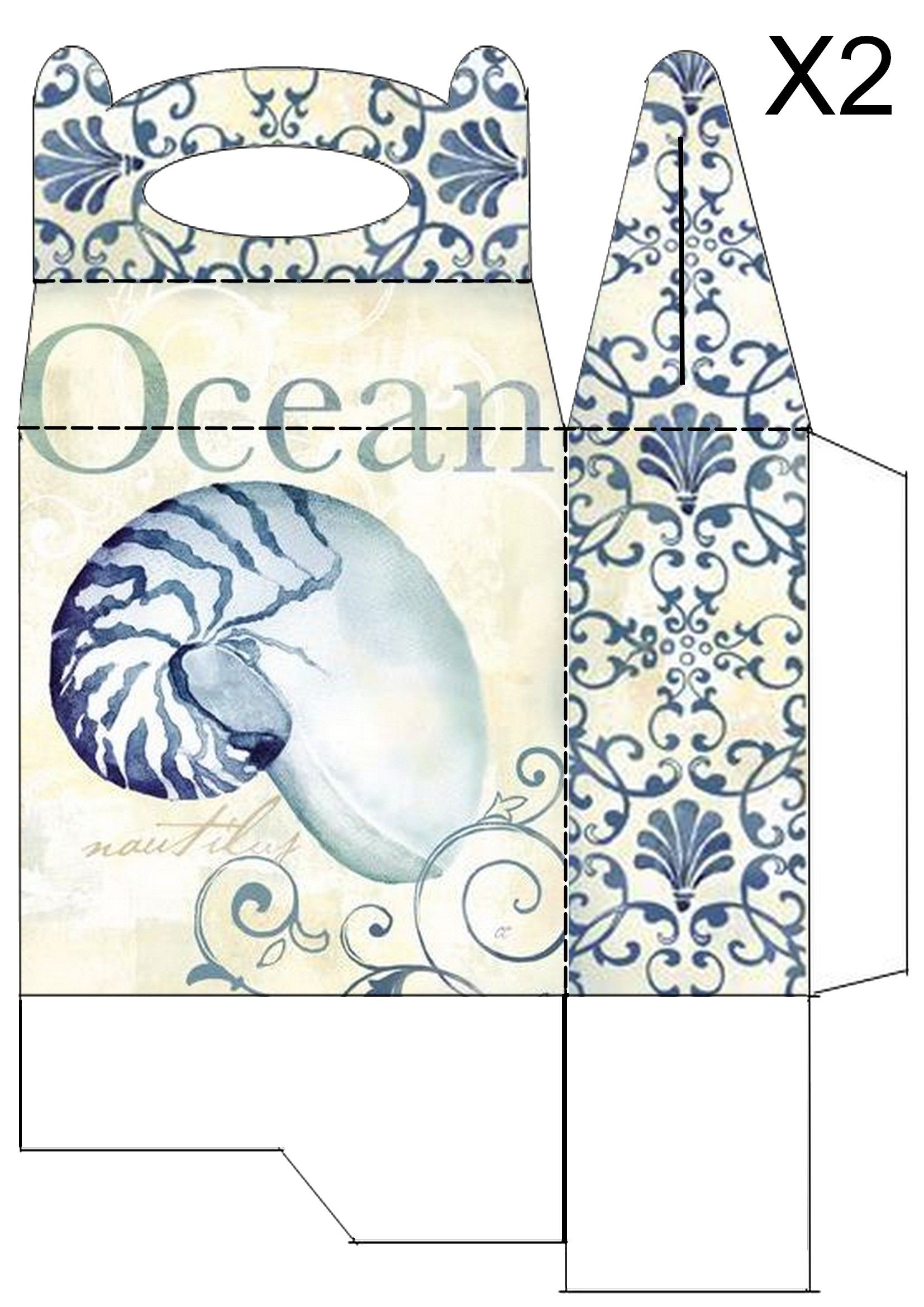 60 Paper Box Template Printable 57
