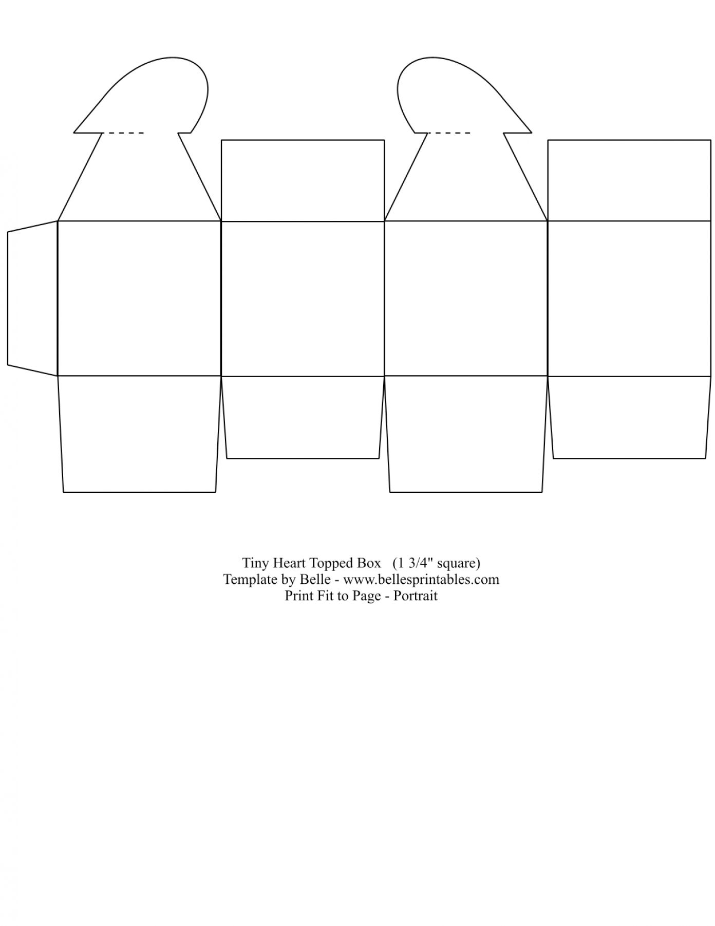 60 Paper Box Template Printable 6