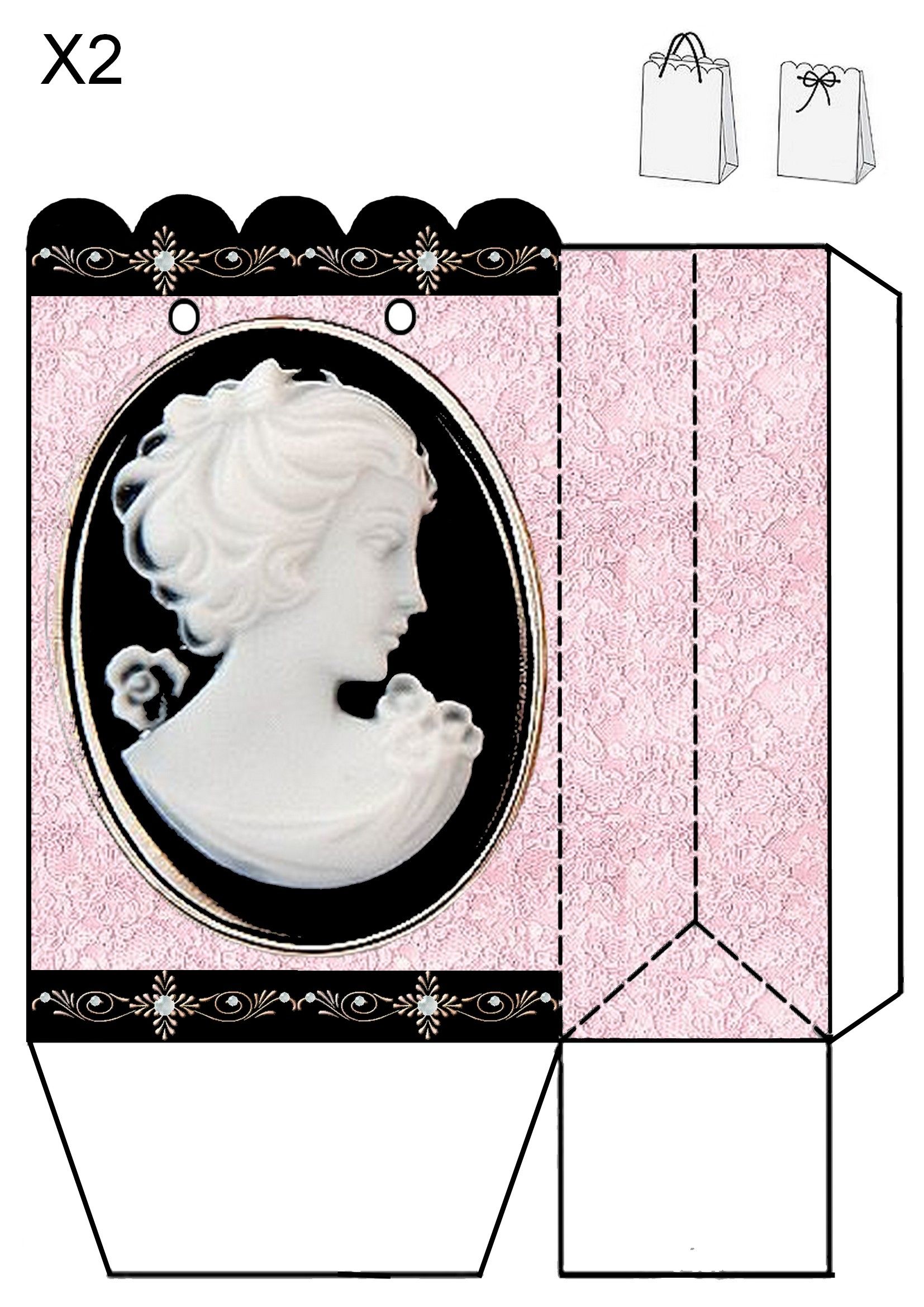 60 Paper Box Template Printable 60