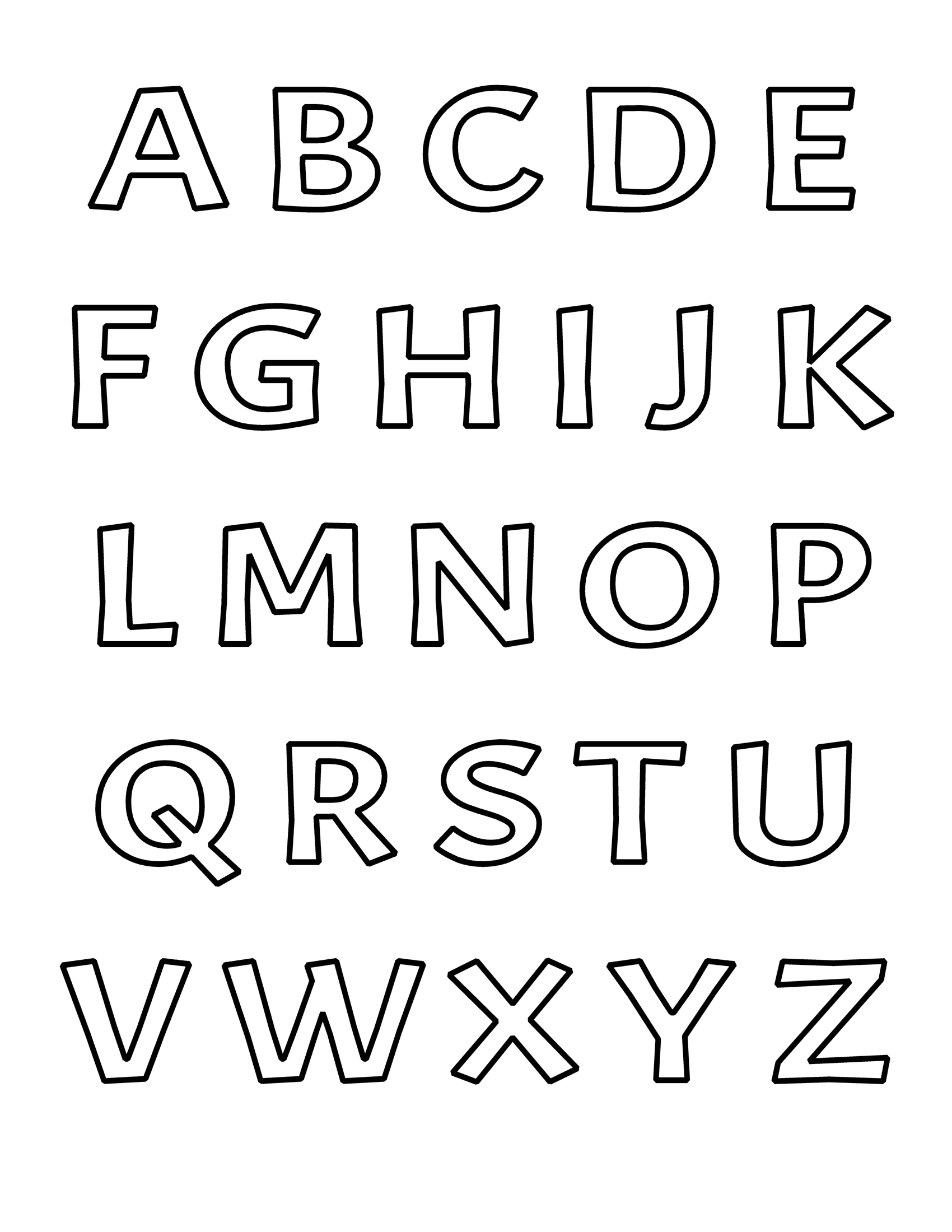 60 Printable Bubble Letters Alphabet 18