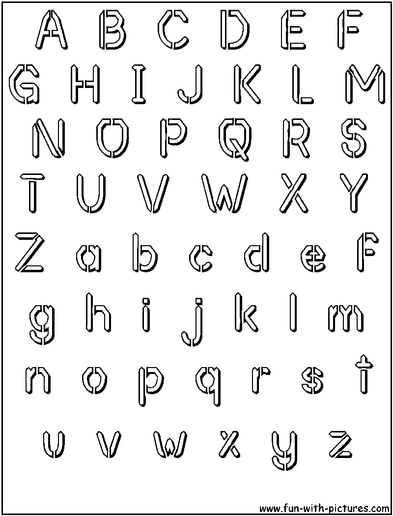 60 Printable Bubble Letters Alphabet 19