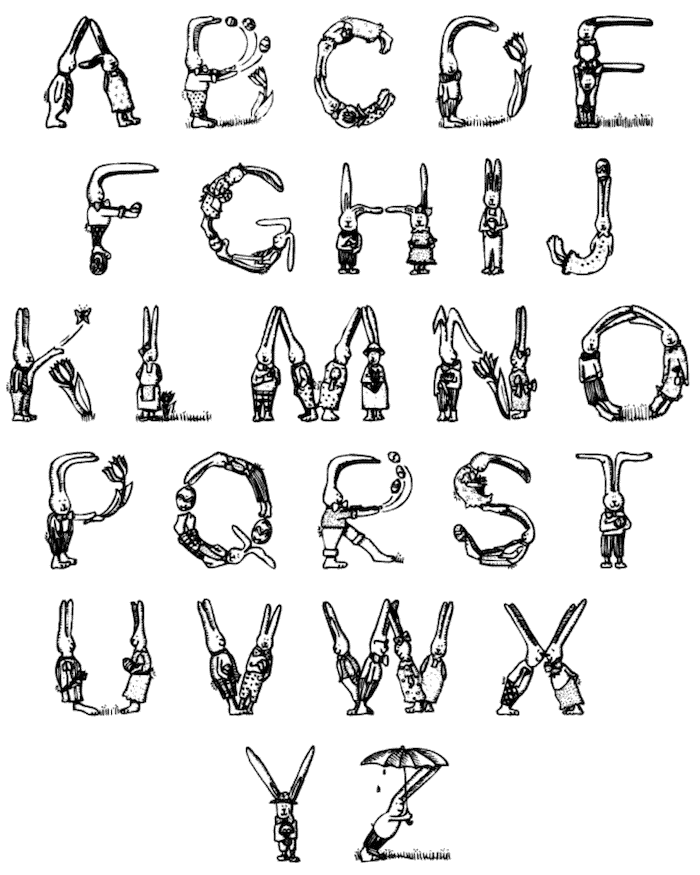 60 Printable Bubble Letters Alphabet 32