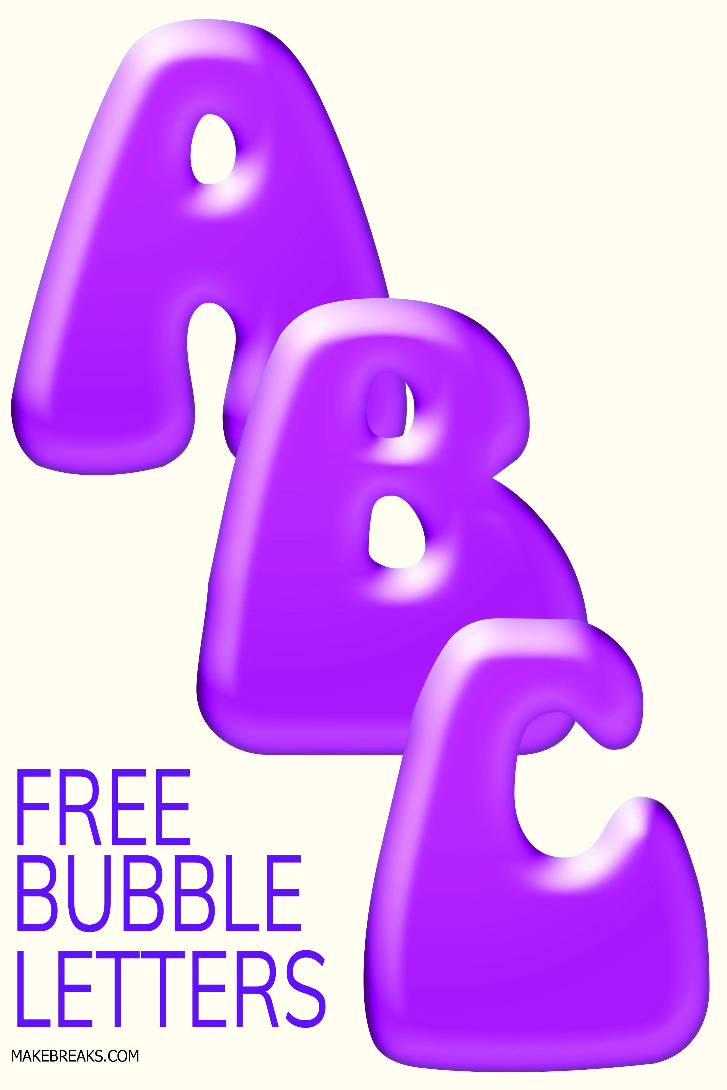 60 Printable Bubble Letters Alphabet 53