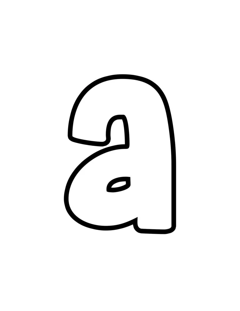 60 Printable Bubble Letters Alphabet 54