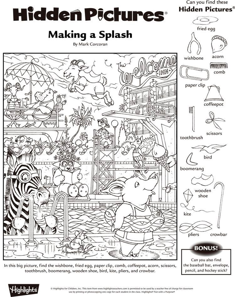 60 Printable Hidden Object Pictures 43
