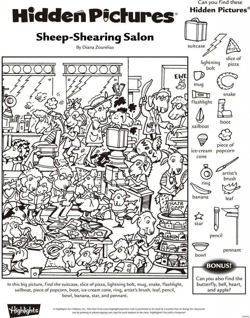 60 Printable Hidden Object Pictures 51