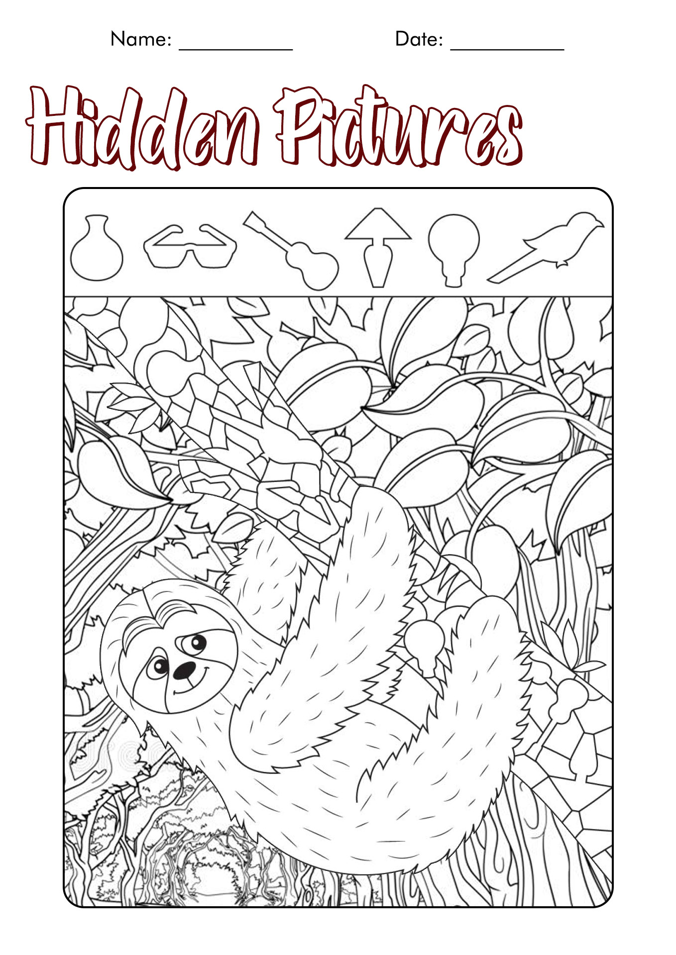 60 Printable Hidden Object Pictures 52