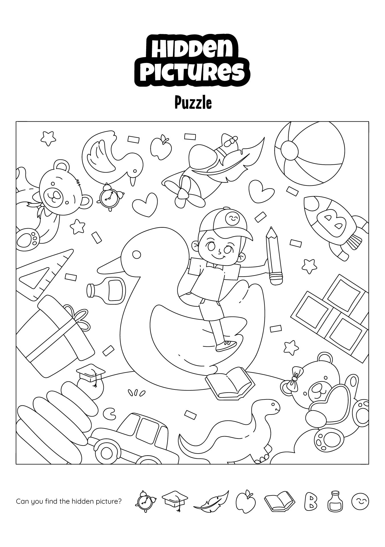 60 Printable Hidden Object Pictures 55
