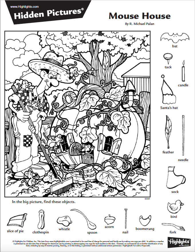 60 Printable Hidden Object Pictures 61