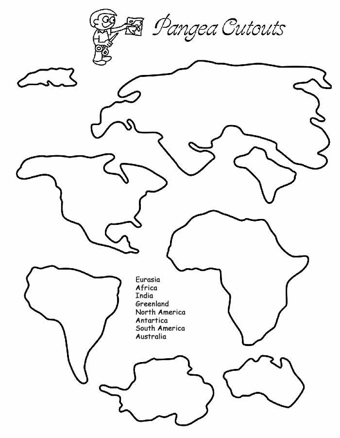 60 Printable Simple World Map 13