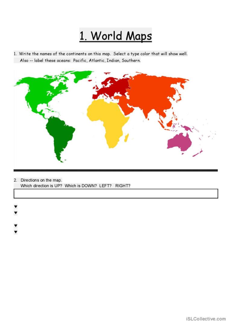 60 Printable Simple World Map 15