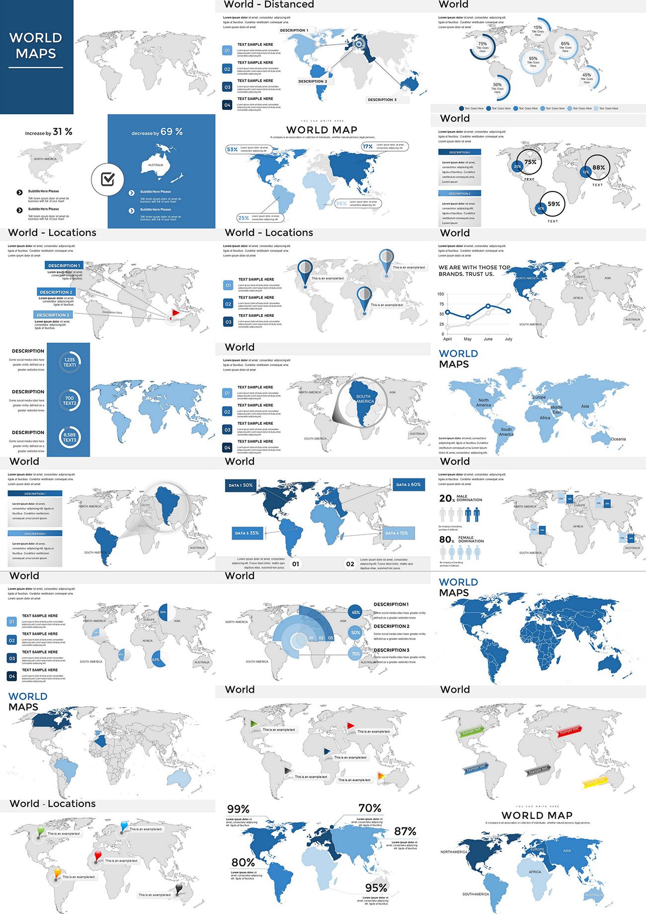 60 Printable Simple World Map 32