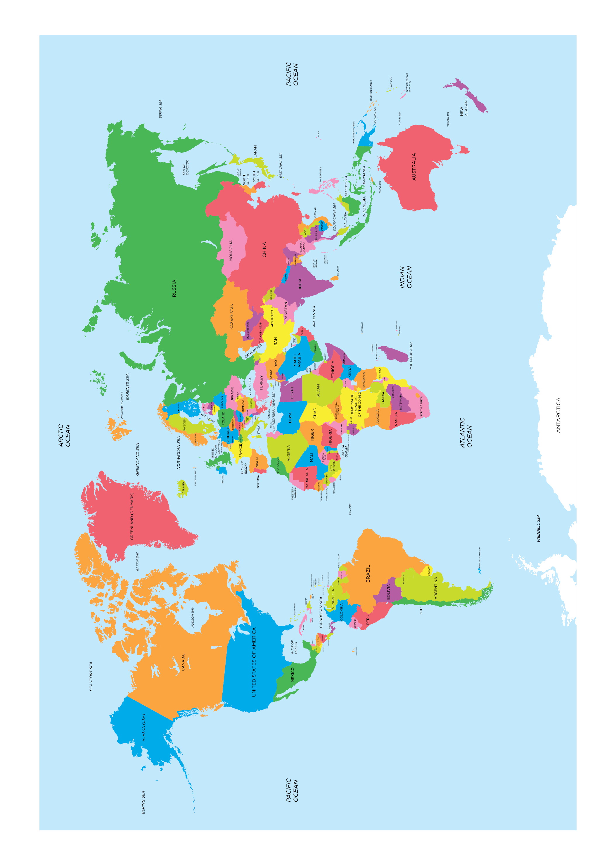 60 Printable Simple World Map 37