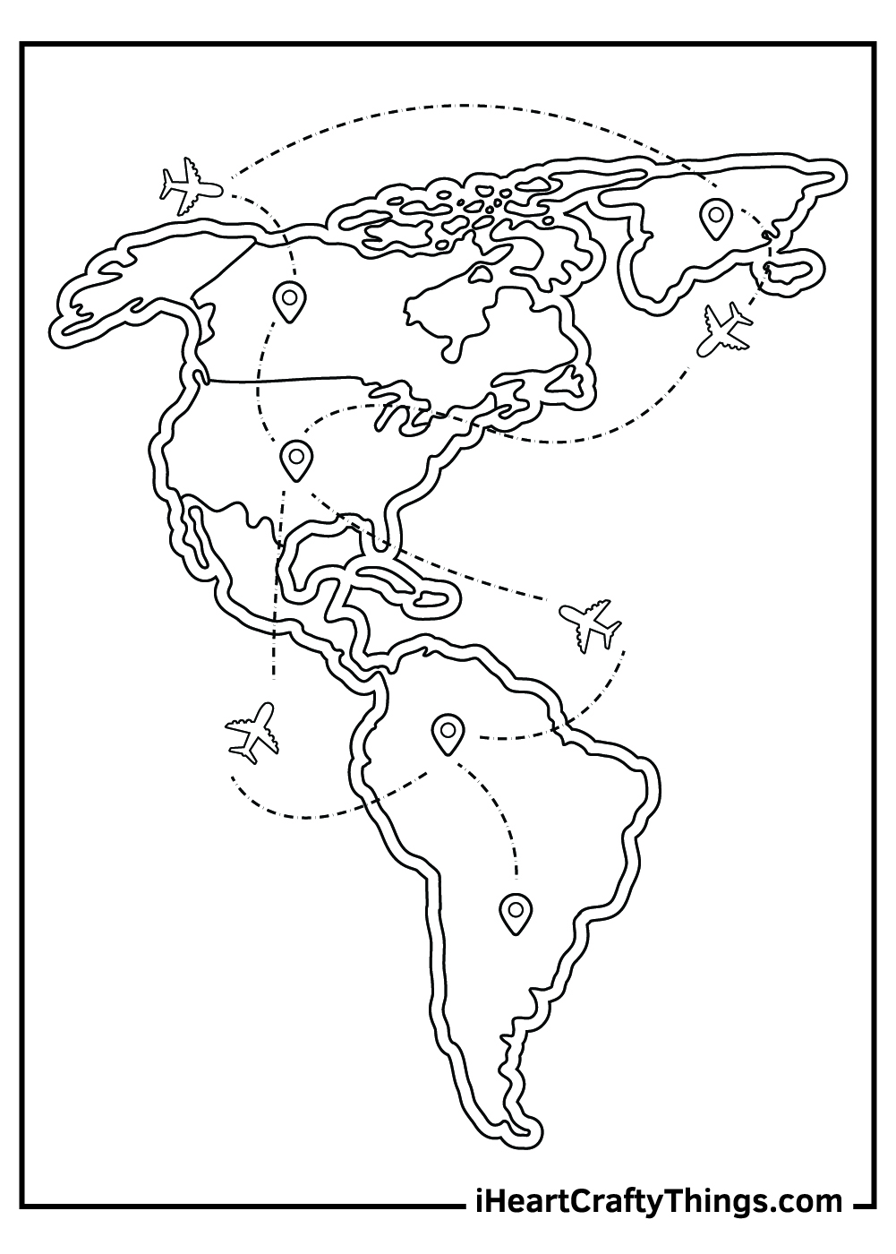 60 Printable Simple World Map 48