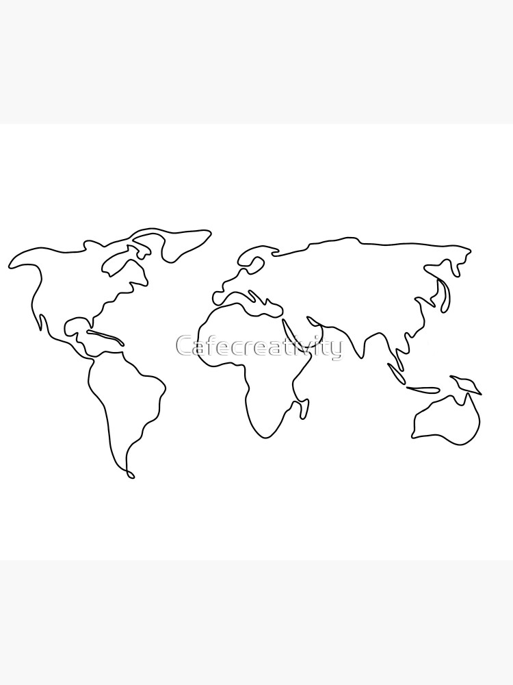 60 Printable Simple World Map 49