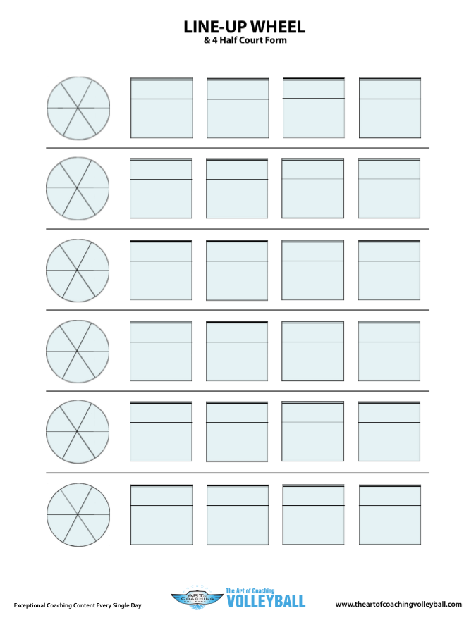 60 Volleyball Printable Lineup Sheets 8
