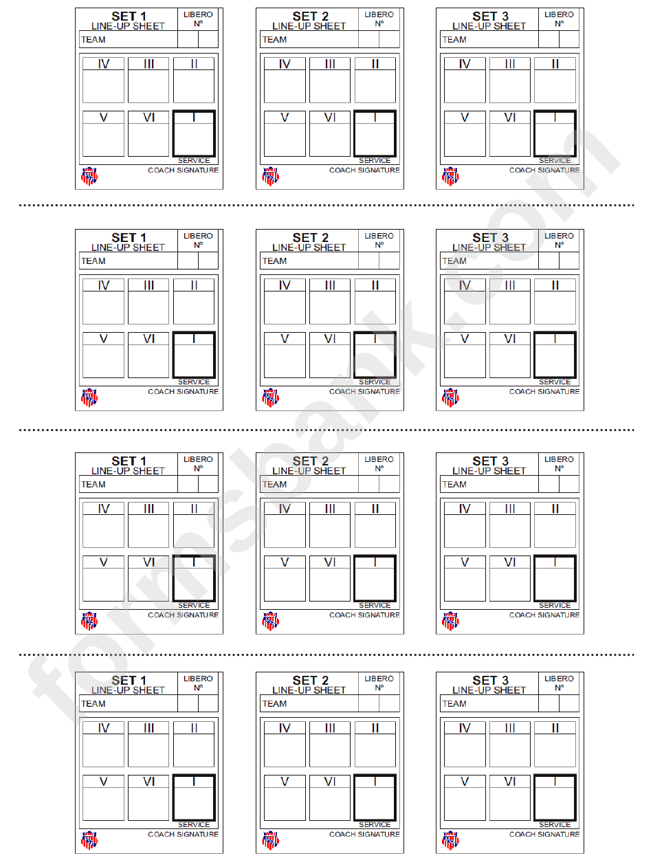60 Volleyball Printable Lineup Sheets 9
