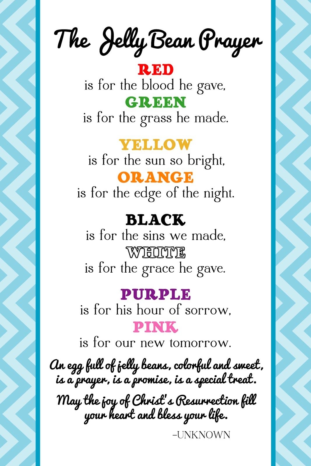 Save 60 Jelly Bean Gospel Printable Ideas 11