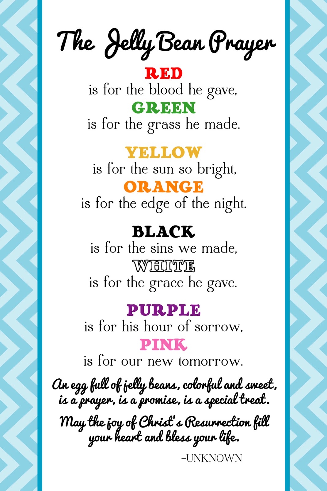 Save 60 Jelly Bean Gospel Printable Ideas 22