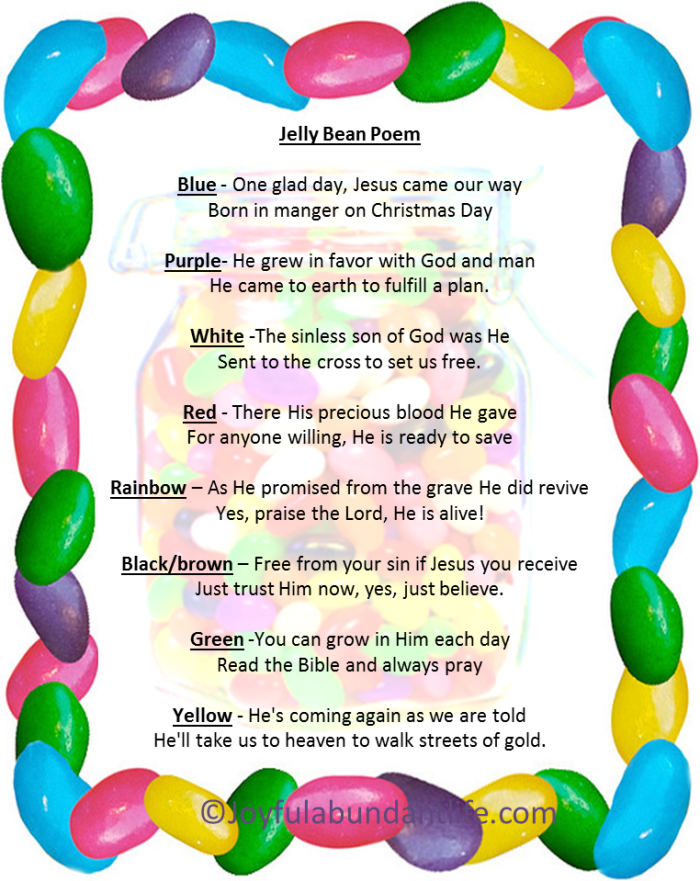Save 60 Jelly Bean Gospel Printable Ideas 23