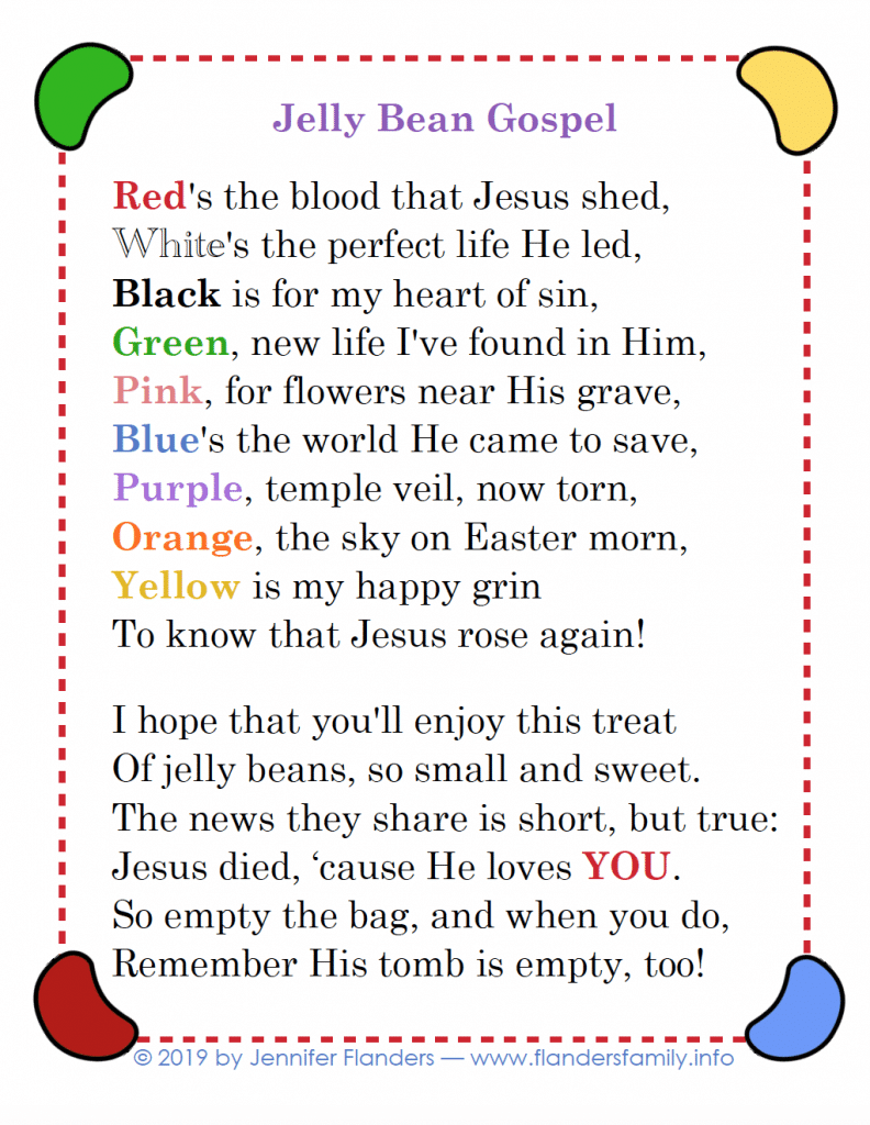 Save 60 Jelly Bean Gospel Printable Ideas 41
