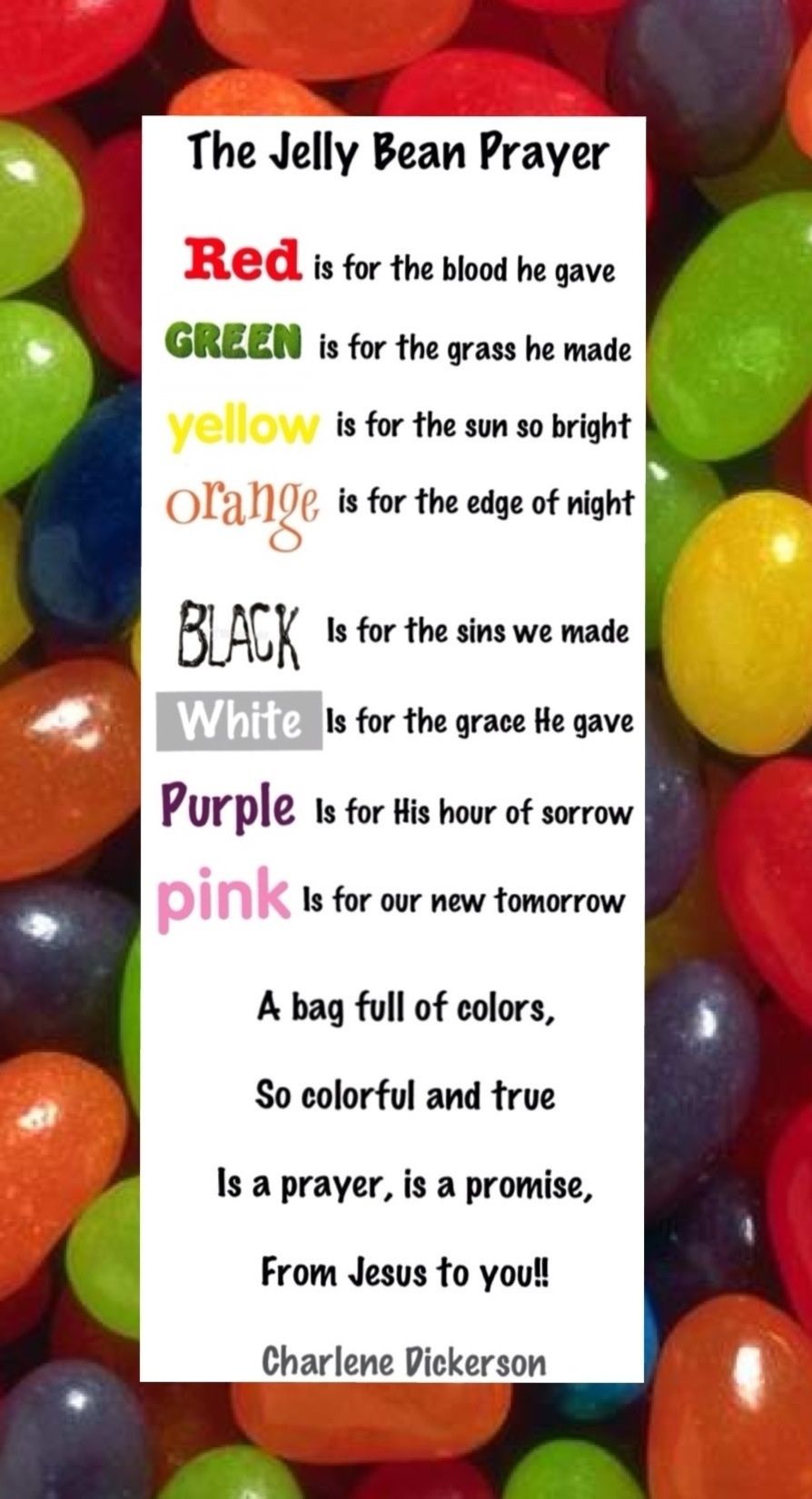 Save 60 Jelly Bean Gospel Printable Ideas 50
