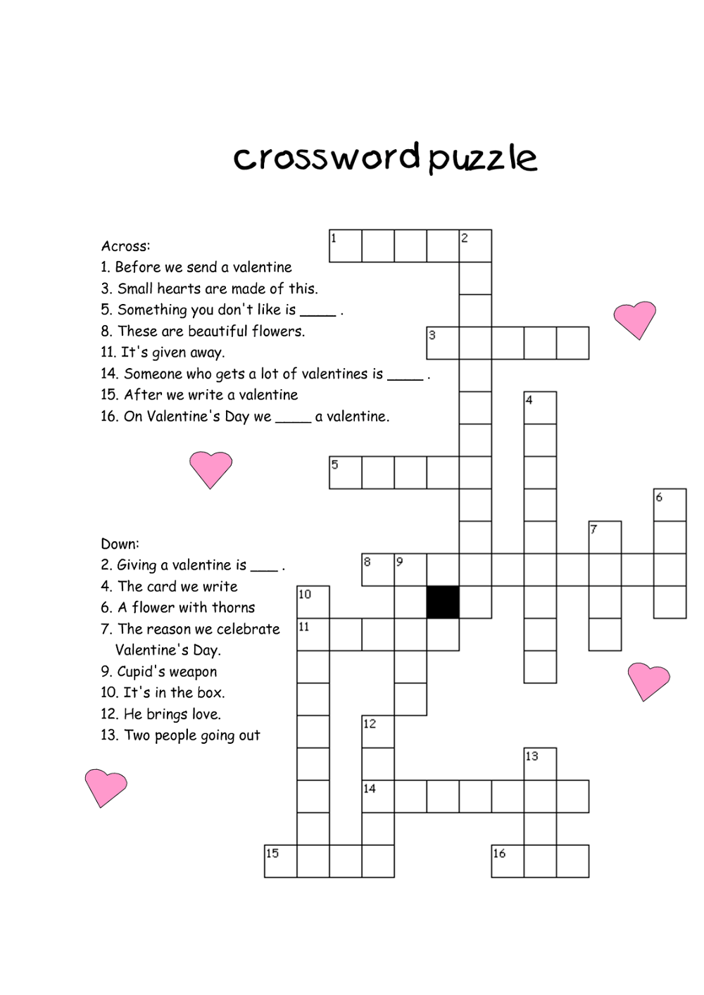 Save 60 Math Crossword Puzzles Free Printable Ideas 38