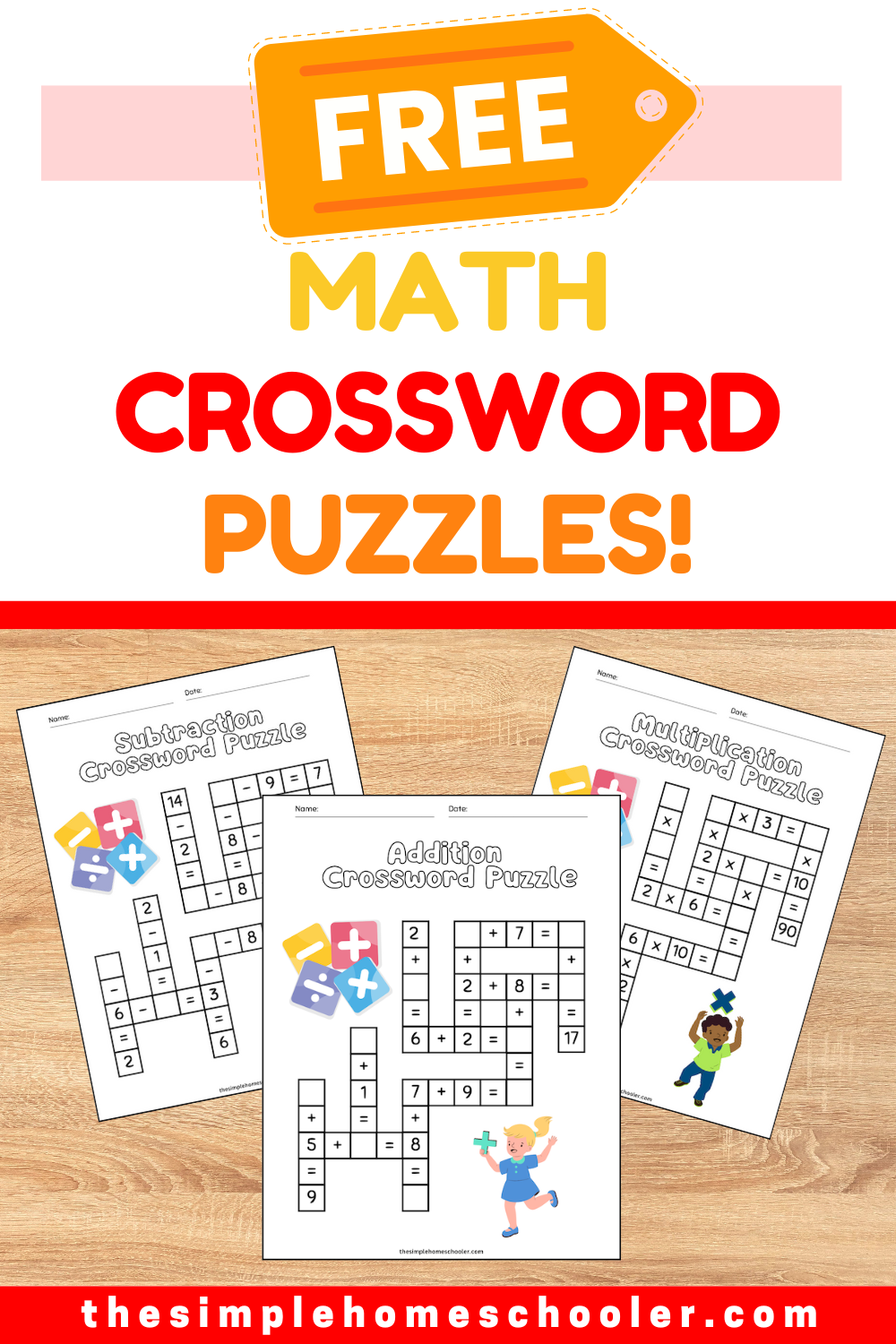 Save 60 Math Crossword Puzzles Free Printable Ideas 43