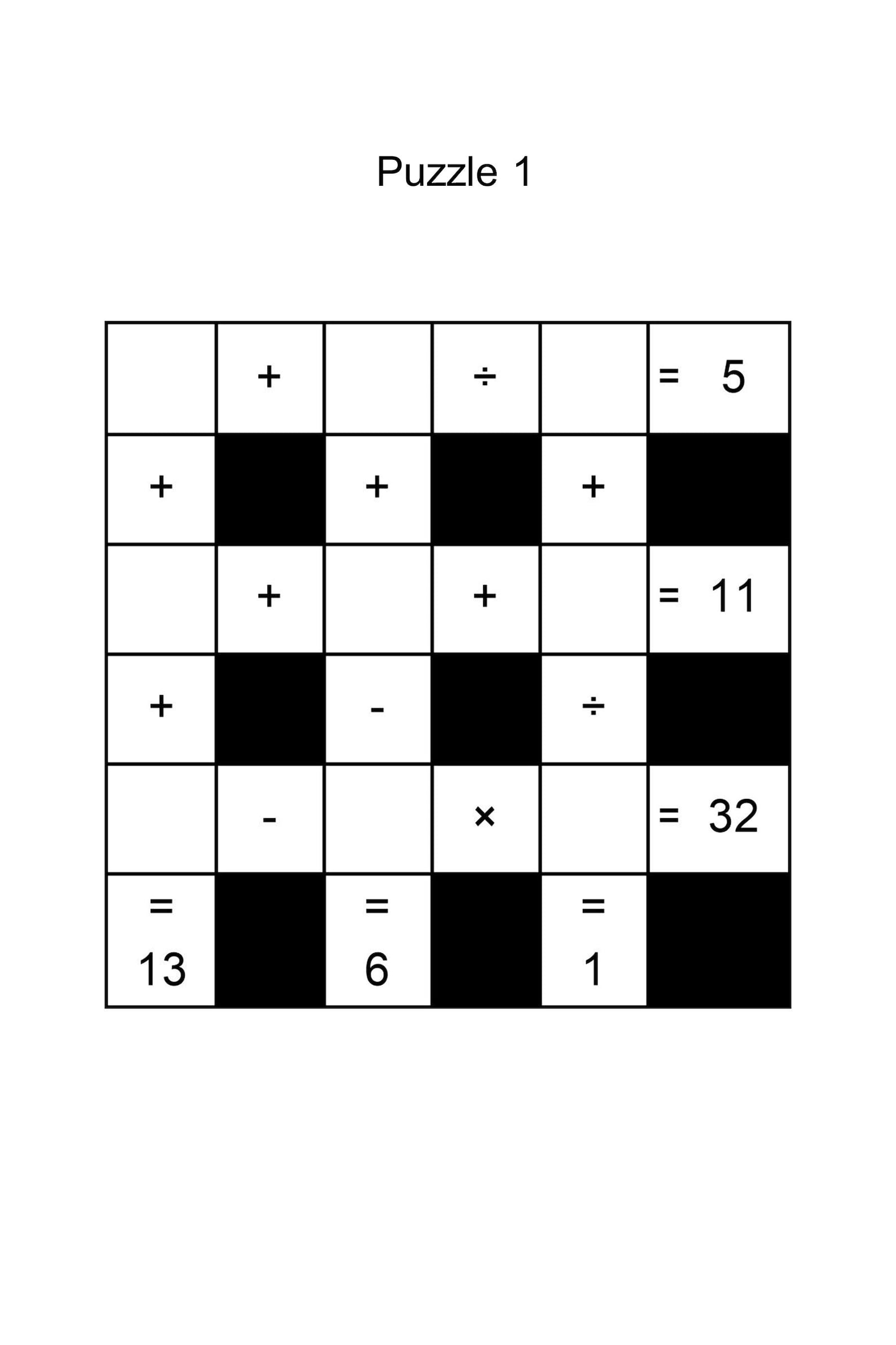 Save 60 Math Crossword Puzzles Free Printable Ideas 47