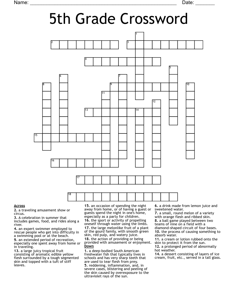 Save 60 Math Crossword Puzzles Free Printable Ideas 49