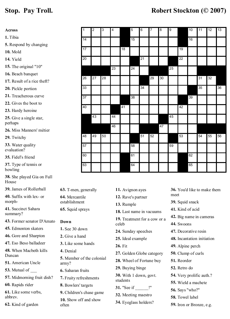 Save 60 Math Crossword Puzzles Free Printable Ideas 55
