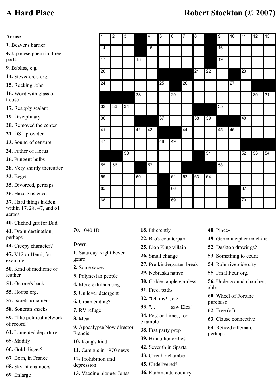 Save 60 Math Crossword Puzzles Free Printable Ideas 57