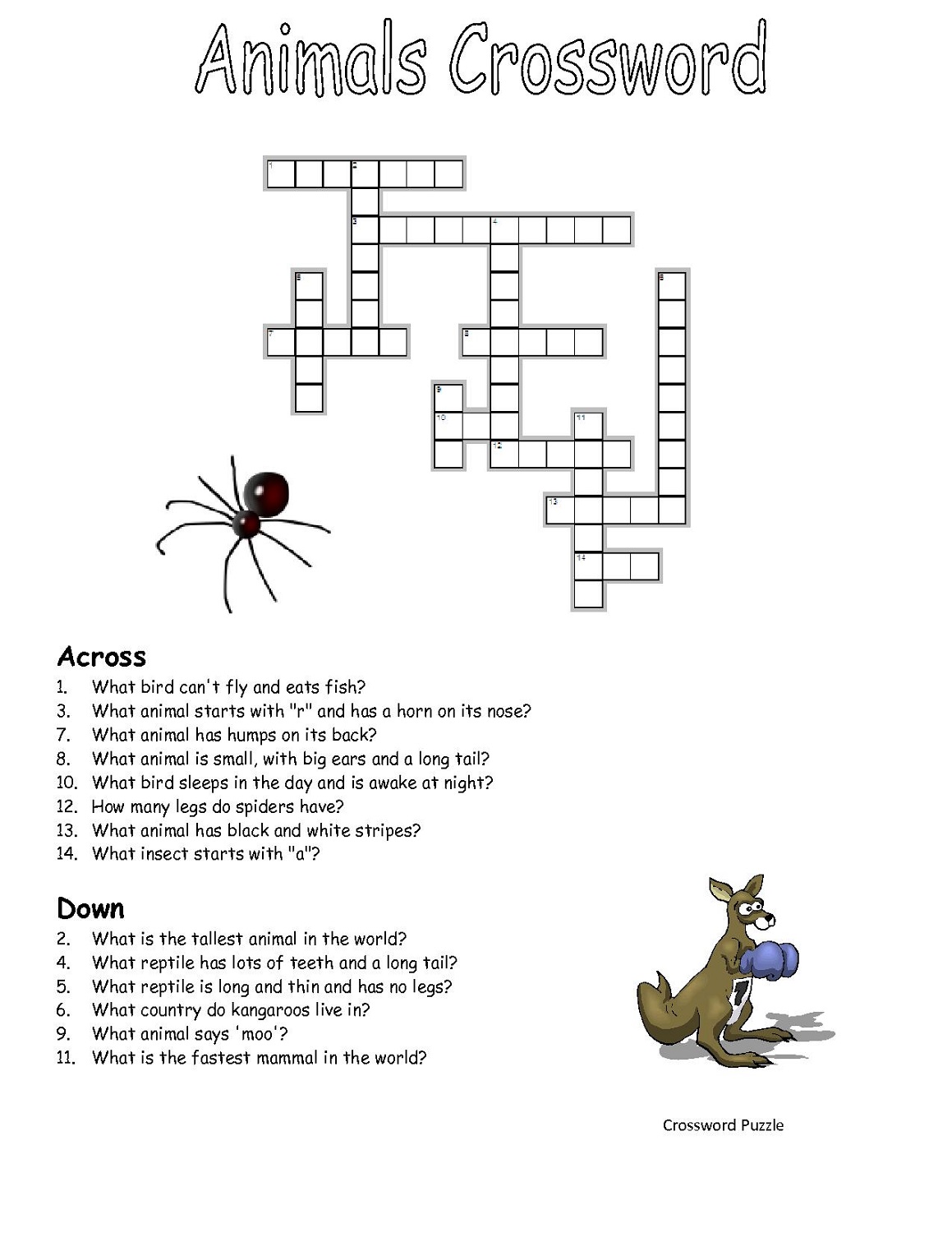 35 Crossword Puzzles Printable Free 27