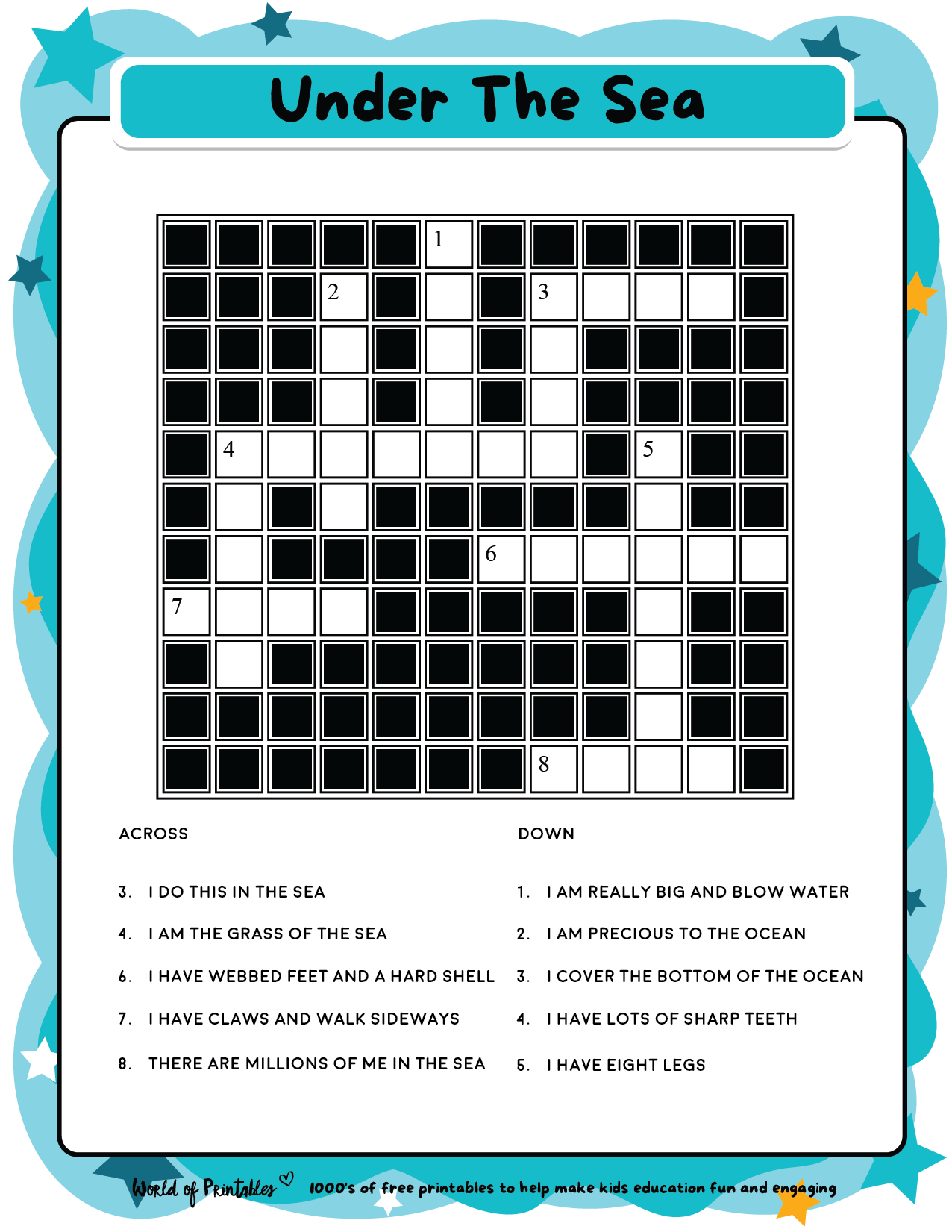 35 Crossword Puzzles Printable Free 31