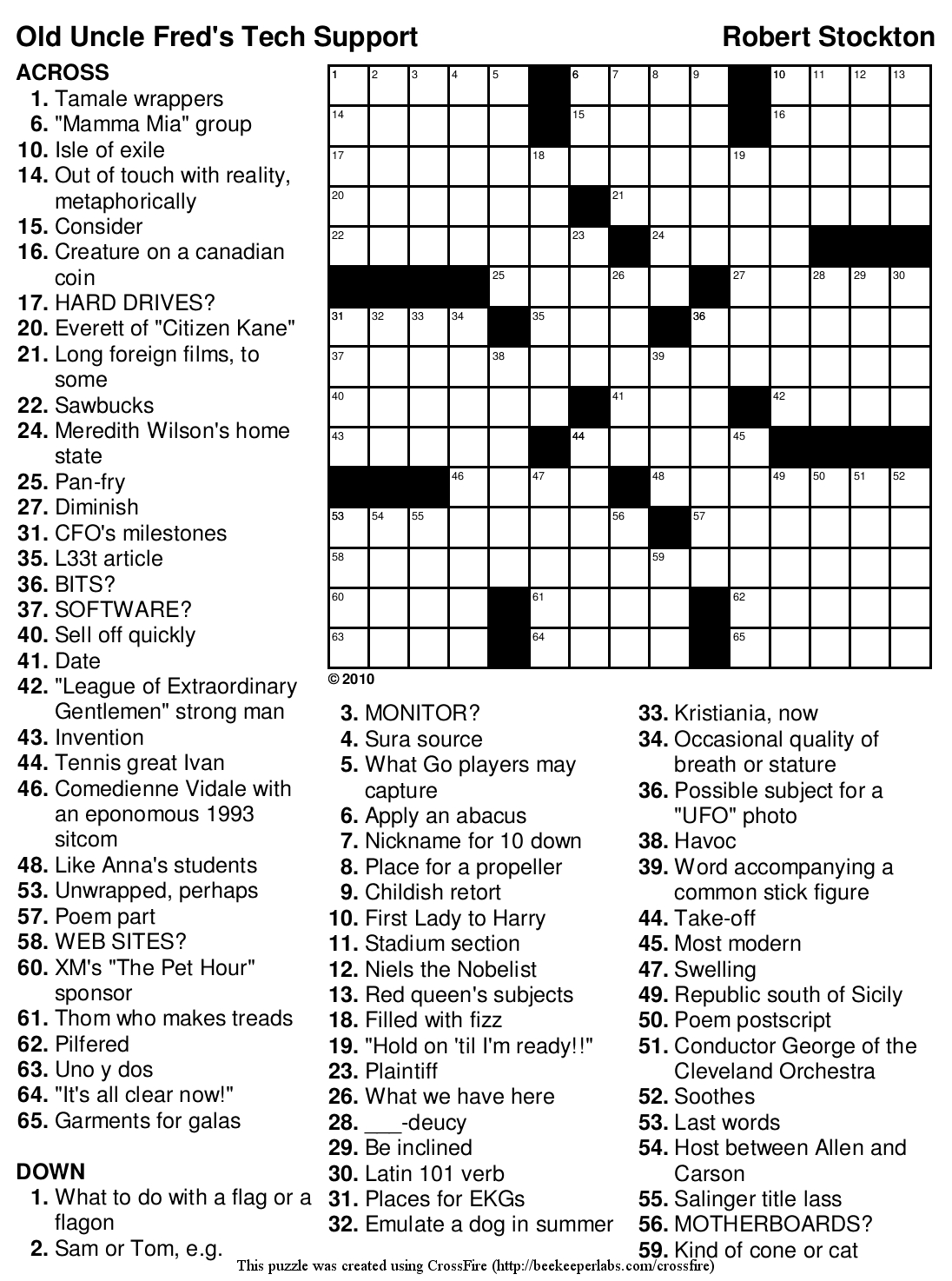 35 Crossword Puzzles Printable Free 34