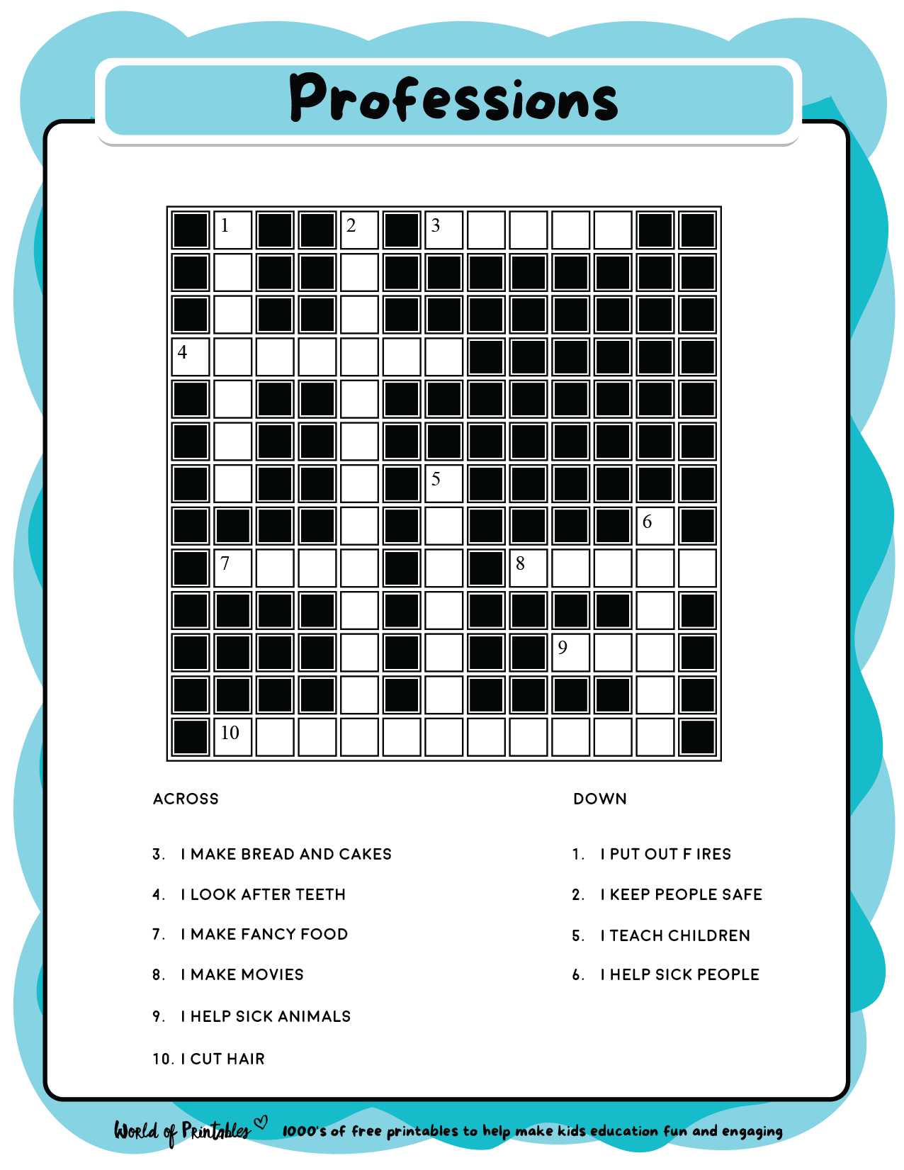 35 Crossword Puzzles Printable Free 7