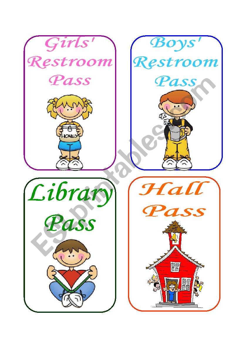 35 Printable Bathroom Pass Template 12
