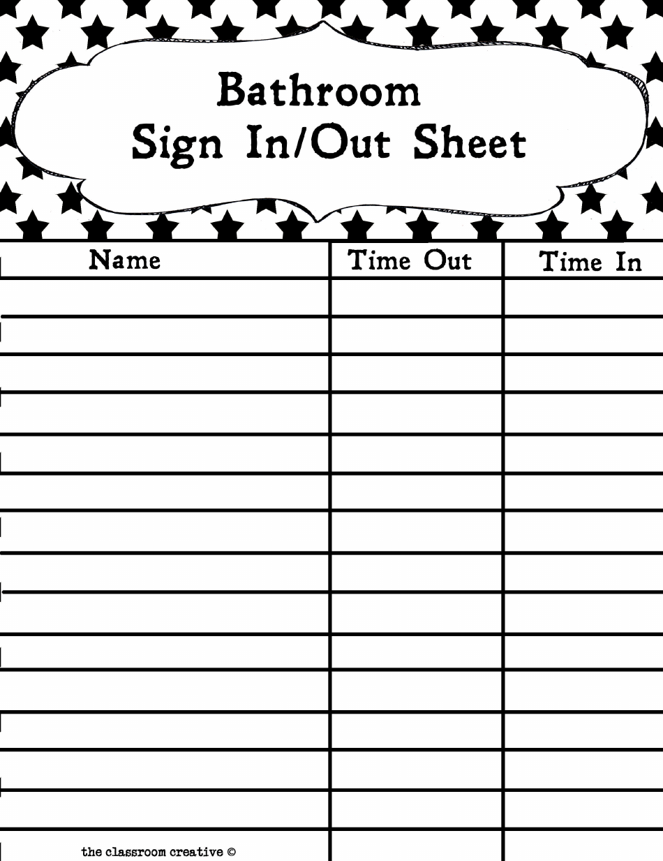 35 Printable Bathroom Pass Template 31