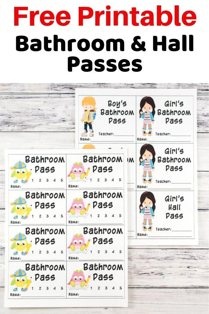 35 Printable Bathroom Pass Template 32