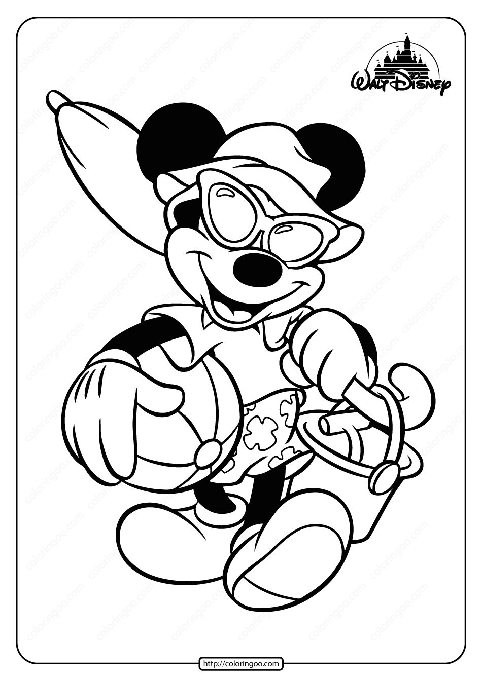Save 60 Mickey Mouse Summer Coloring Pages Ideas 32