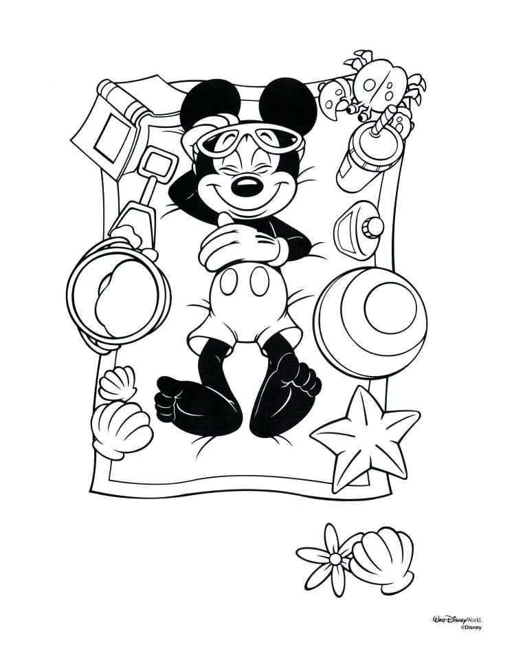 Save 60 Mickey Mouse Summer Coloring Pages Ideas 6
