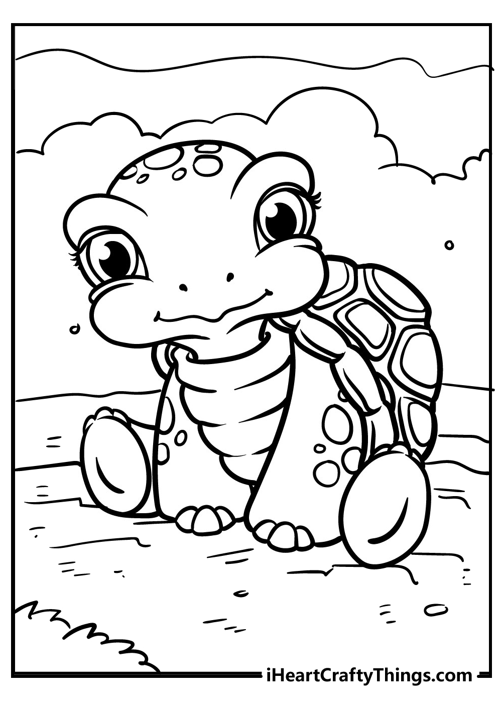 Save 60 Realistic Sea Turtle Coloring Page Ideas 13