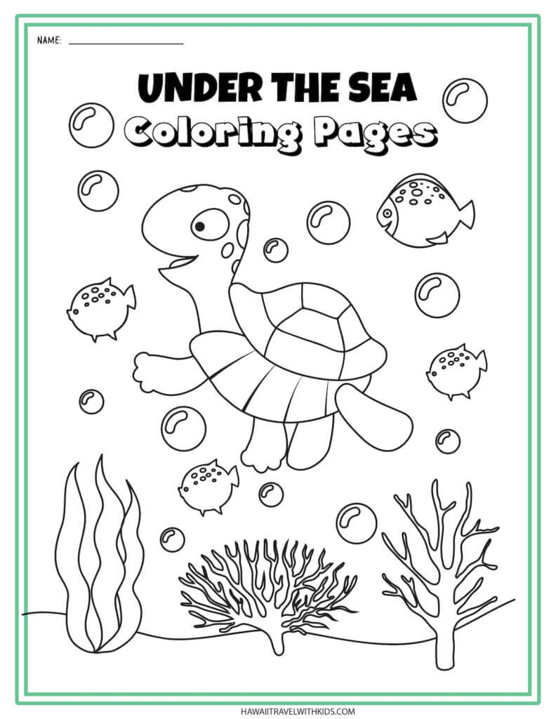 Save 60 Realistic Sea Turtle Coloring Page Ideas 15