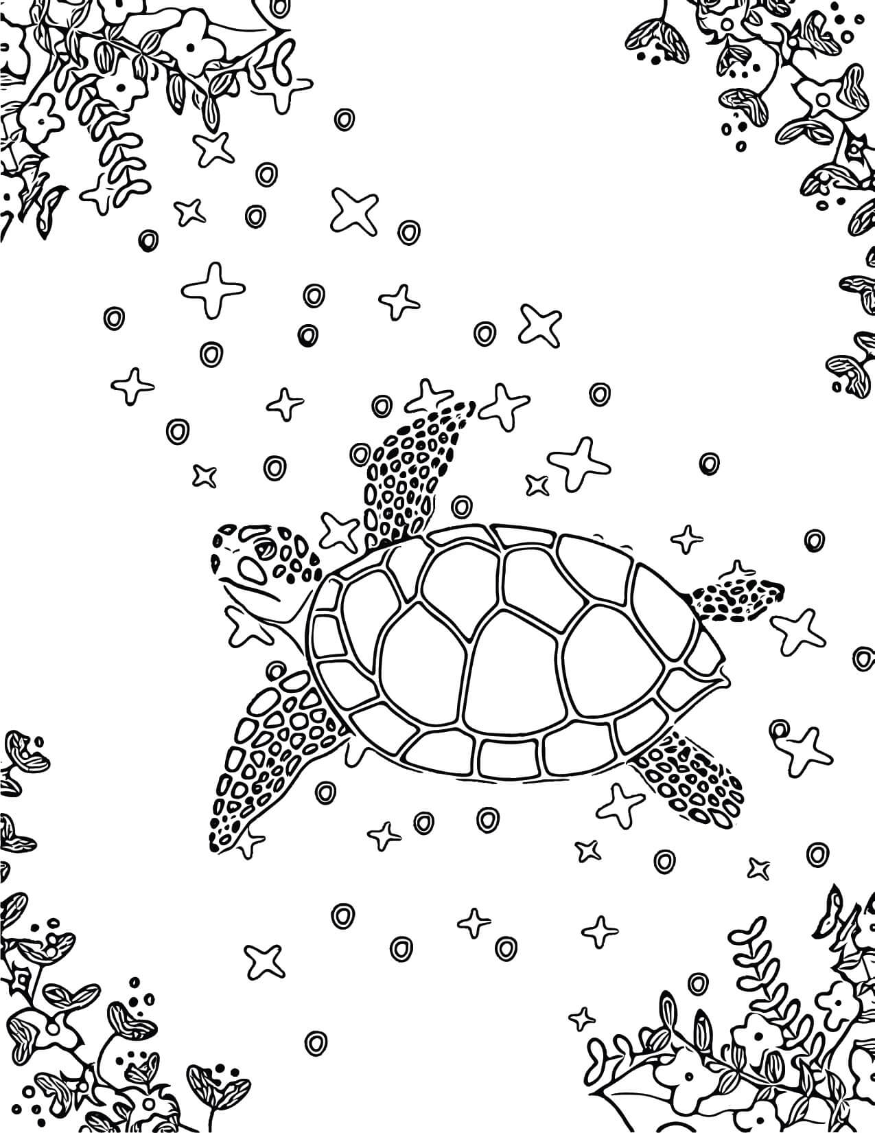Save 60 Realistic Sea Turtle Coloring Page Ideas 18