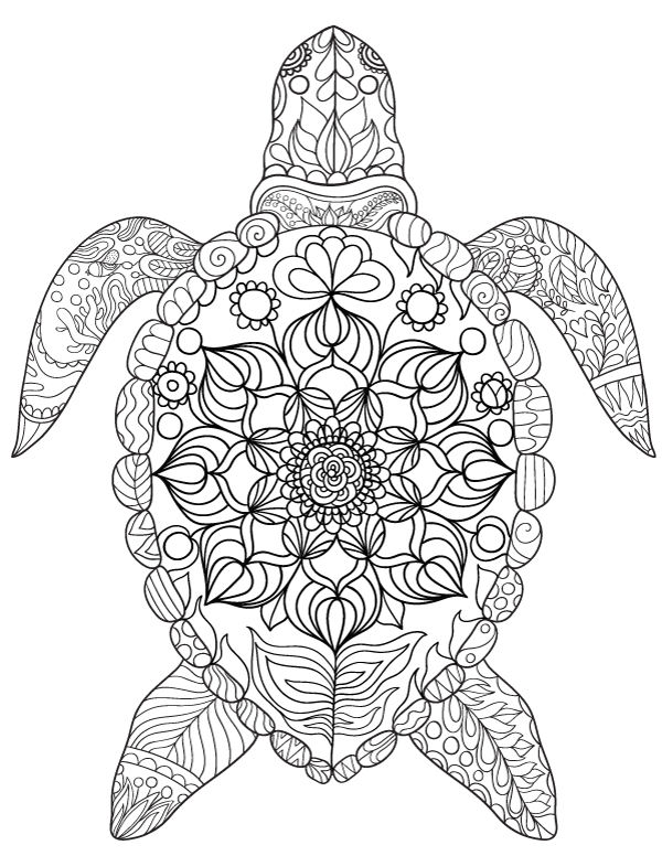 Save 60 Realistic Sea Turtle Coloring Page Ideas 23