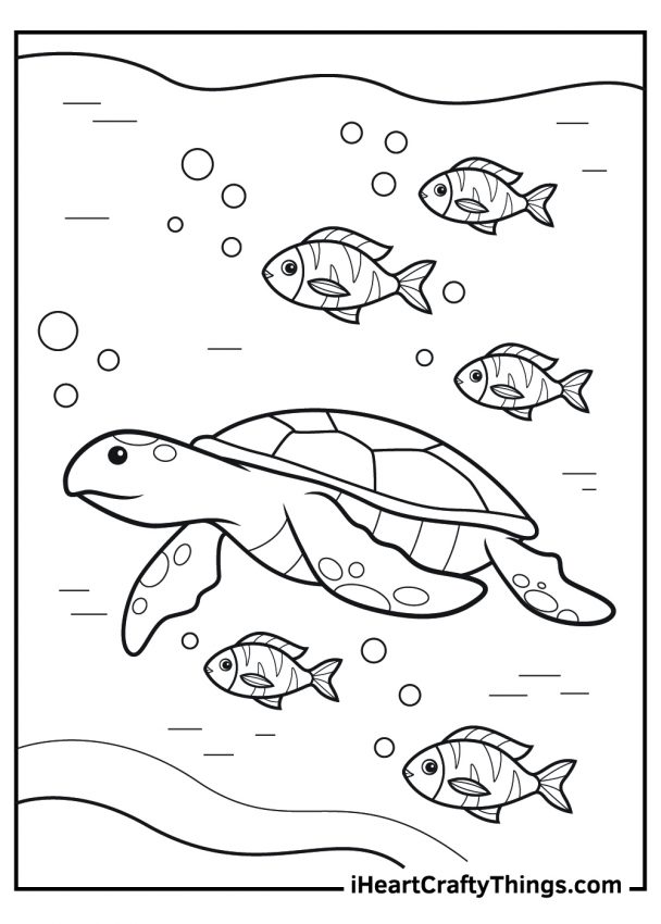 Save 60 Realistic Sea Turtle Coloring Page Ideas 26