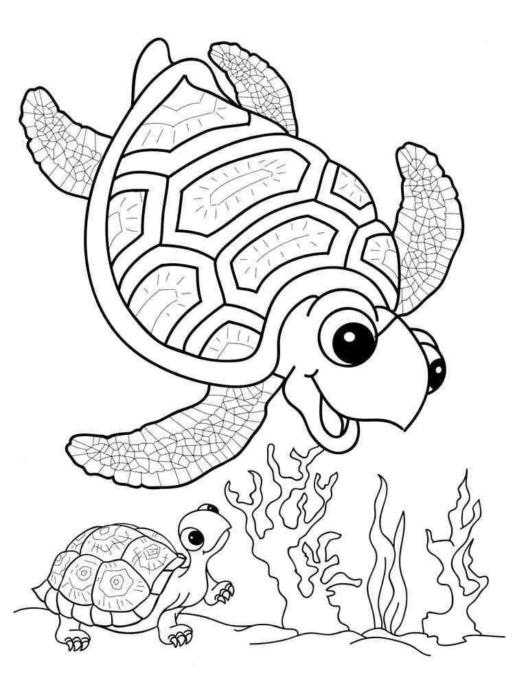 Save 60 Realistic Sea Turtle Coloring Page Ideas 32