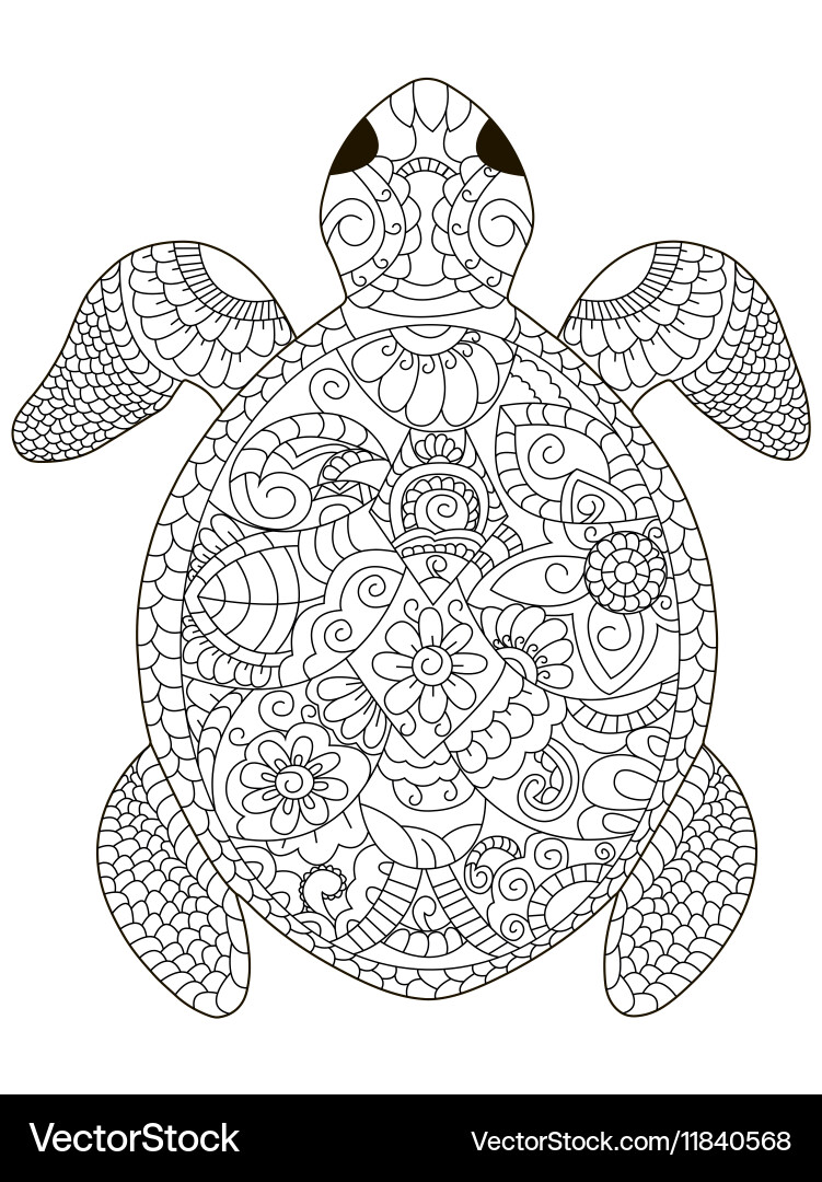 Save 60 Realistic Sea Turtle Coloring Page Ideas 4